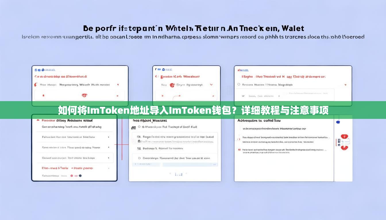 如何将ImToken地址导入ImToken钱包？详细教程与注意事项