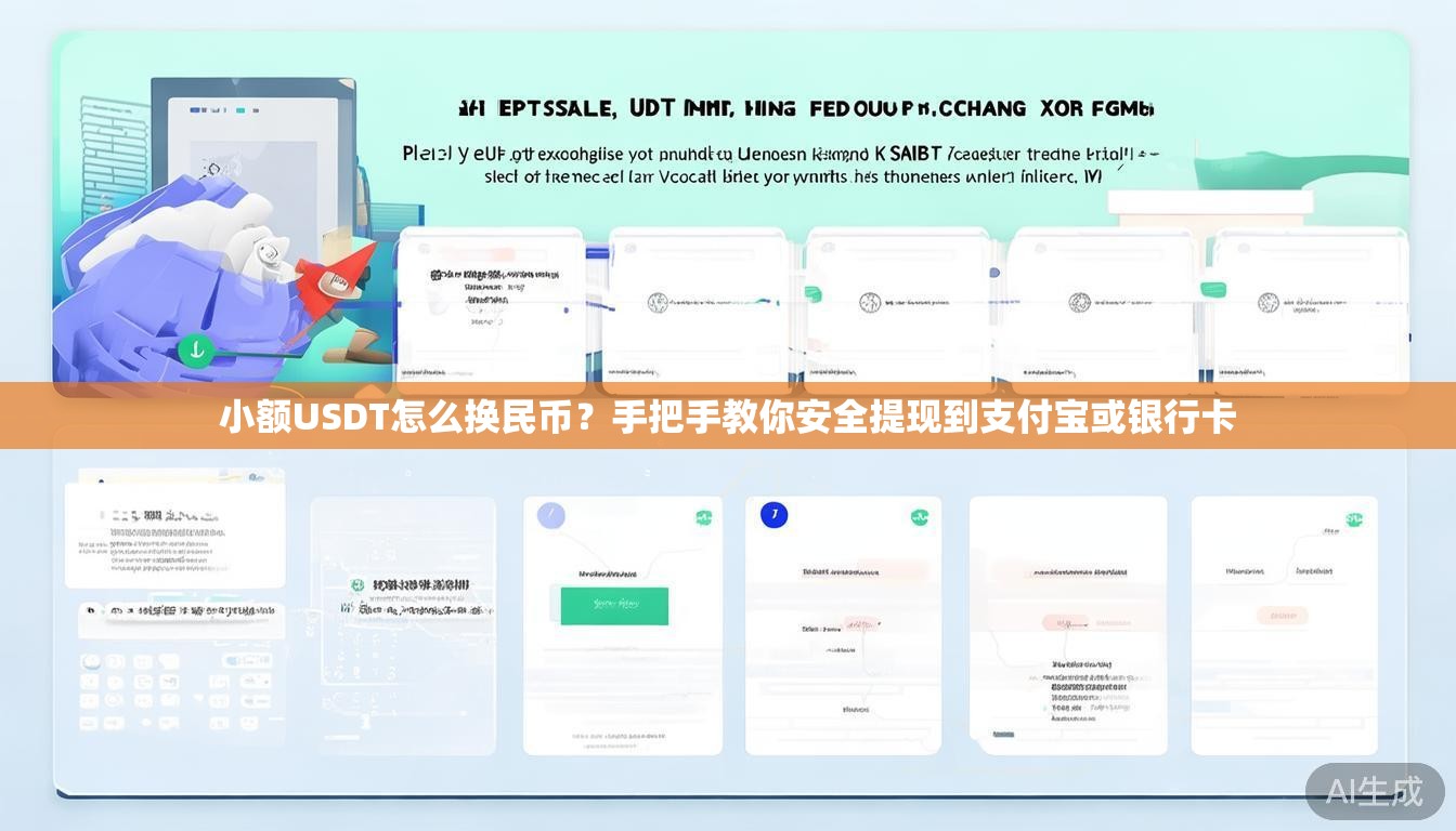 小额USDT怎么换民币？手把手教你安全提现到支付宝或银行卡