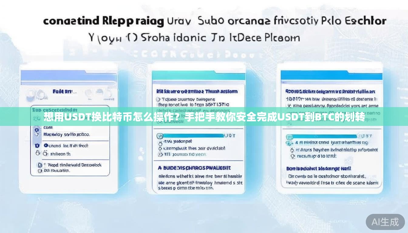 想用USDT换比特币怎么操作？手把手教你安全完成USDT到BTC的划转